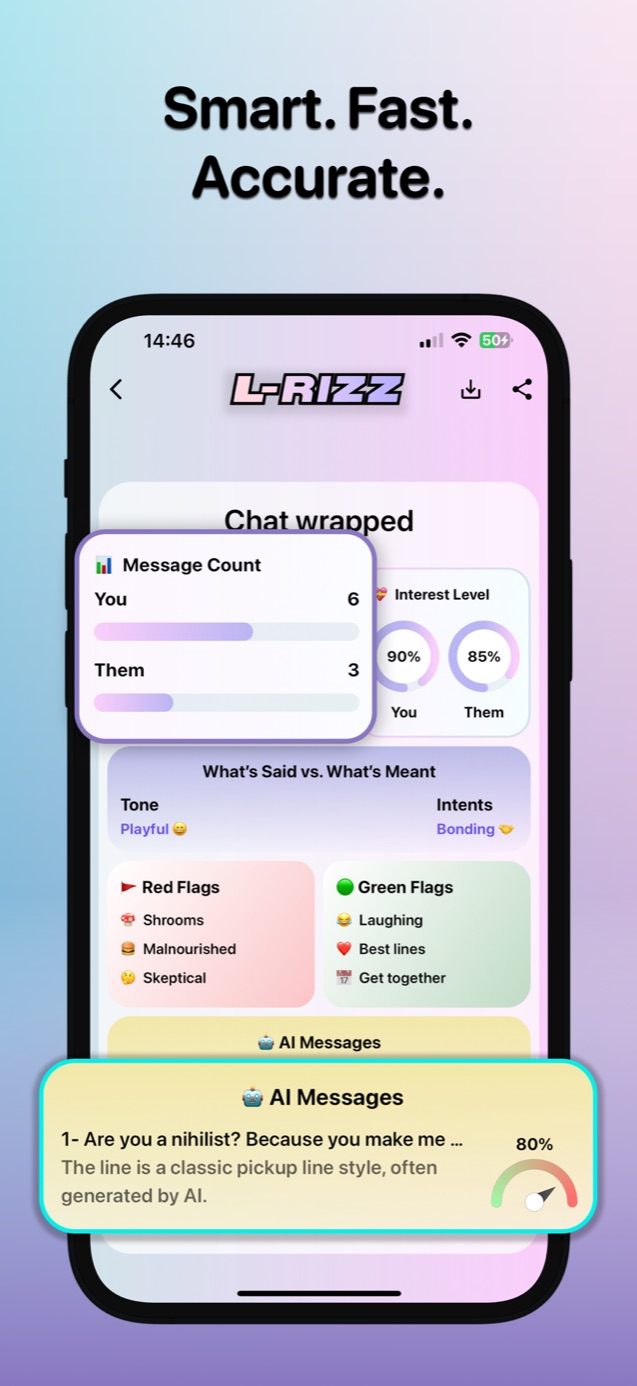 L-RIZZ : AI Flirt Detector App screenshot 4
