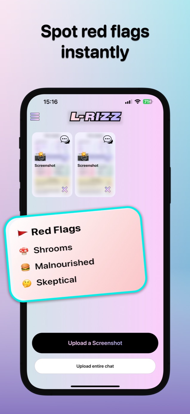 L-RIZZ : AI Flirt Detector App screenshot 5